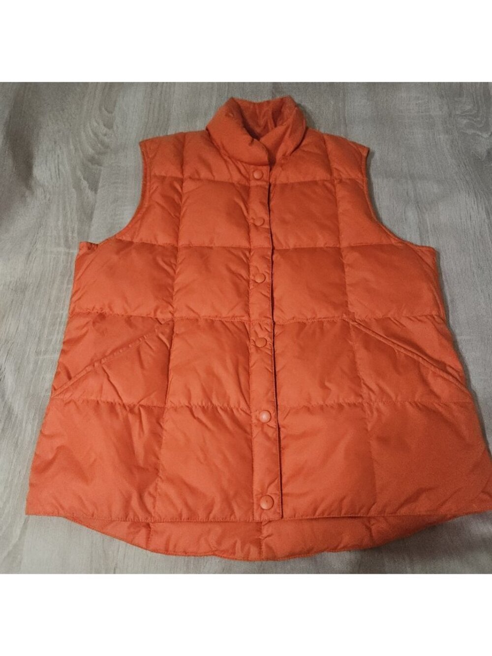 Lands End Womens Size S 6-8 Down Filled Puffer Vest Lightweight Warm Quilted